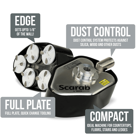 Scarab Compact Countertop and Floor Polisher Grinder By WerkMaster image 1