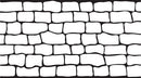Antique Colonial stencil pattern with irregular stone shapes of varying sizes arranged in staggered rows