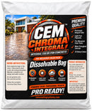 CEM Chroma Integral concrete color pigment in a pre-measured bag