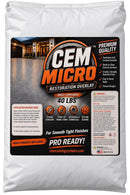 CEM Micro concrete restoration overlay 40 lb bag