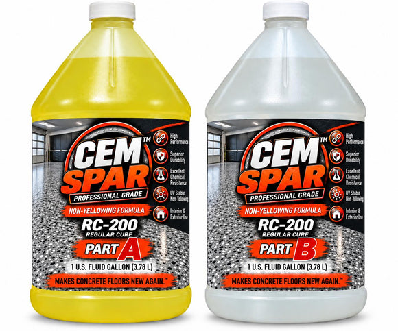 CEM SPAR RC-200 regular-cure coating kit with one-gallon Part A and Part B containers