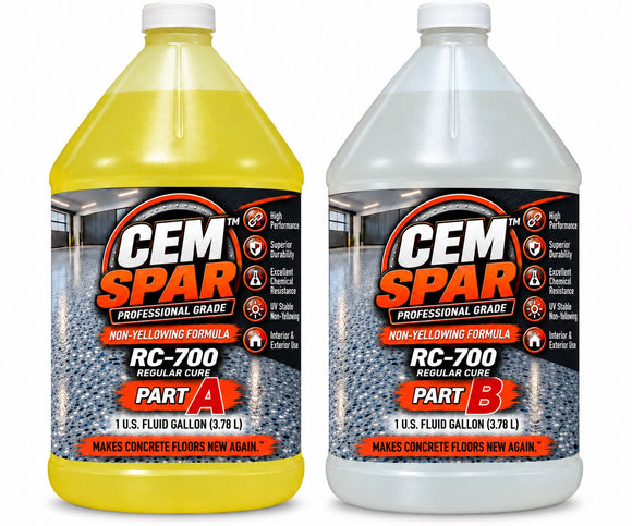 CEM SPAR RC-700 polyaspartic polyurea coating Part A and Part B