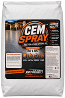 CEM Spray Restoration Overlay 50 lb concrete overlay mix