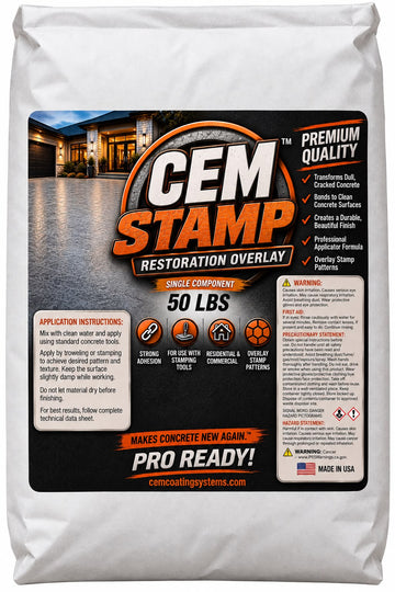 CEM Stamp Restoration Overlay concrete stamp mix 50 lb bag