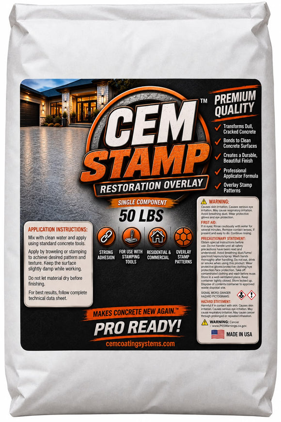 CEM Stamp Restoration Overlay concrete stamp mix 50 lb bag