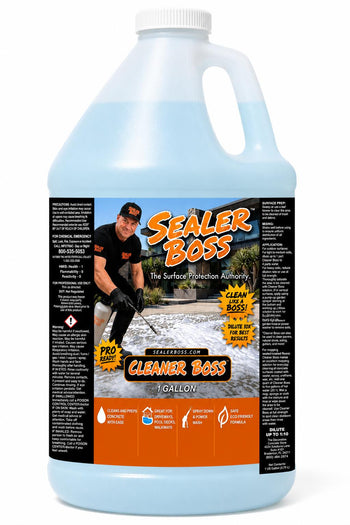 Cleaner Boss concrete cleaner and surface prep in a 1-gallon container