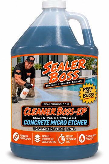 Sealer Boss Cleaner Boss-EP Concrete Micro Etcher in a 1-gallon jug