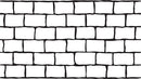 Cobble Brick stencil pattern with irregular rectangular brick shapes arranged in staggered rows