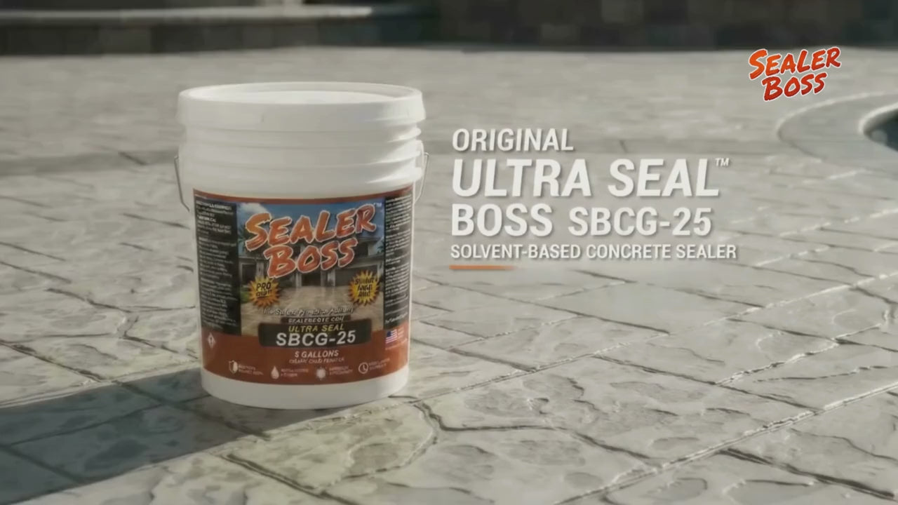 Ultra Seal Boss SBCG-25 solvent-based concrete sealer product overview video