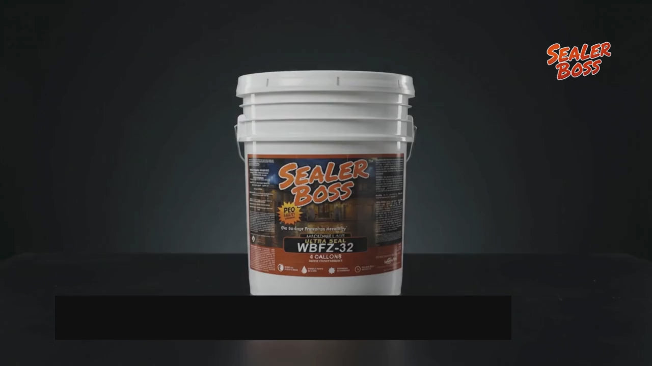 Sealer Boss Ultra Seal WBFZ-32 water-based concrete sealer product overview video