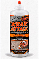 Sealer Boss Krak Attack gray powder concrete crack filler in a 2 lb squeeze bottle