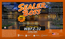 Sealer Boss Ultra Seal WBFZ-32 product label showing surface preparation, mixing, and application instructions