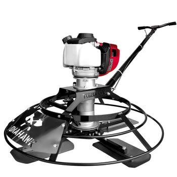 Tomahawk JXPT30H 30-inch portable concrete power trowel with Honda GX35 engine