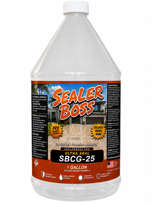 Ultra Seal Boss SBCG-25 solvent-based concrete sealer, 1-gallon container