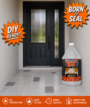 Ultra Seal Boss SBCG-25 solvent-based concrete sealer beside a concrete entryway