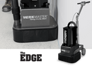 WerkMaster The EDGE concrete grinder shown beside a wall, with a separate full view of the machine