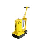 Yellow WerkMaster Titan XT concrete grinder and polisher shown from a front angled view