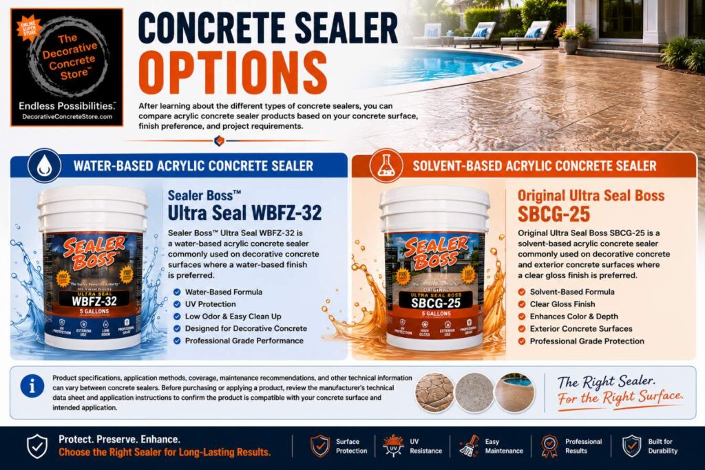 Concrete Sealer Options