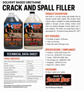 Sealer Boss Krak Attack Technical Data sheet