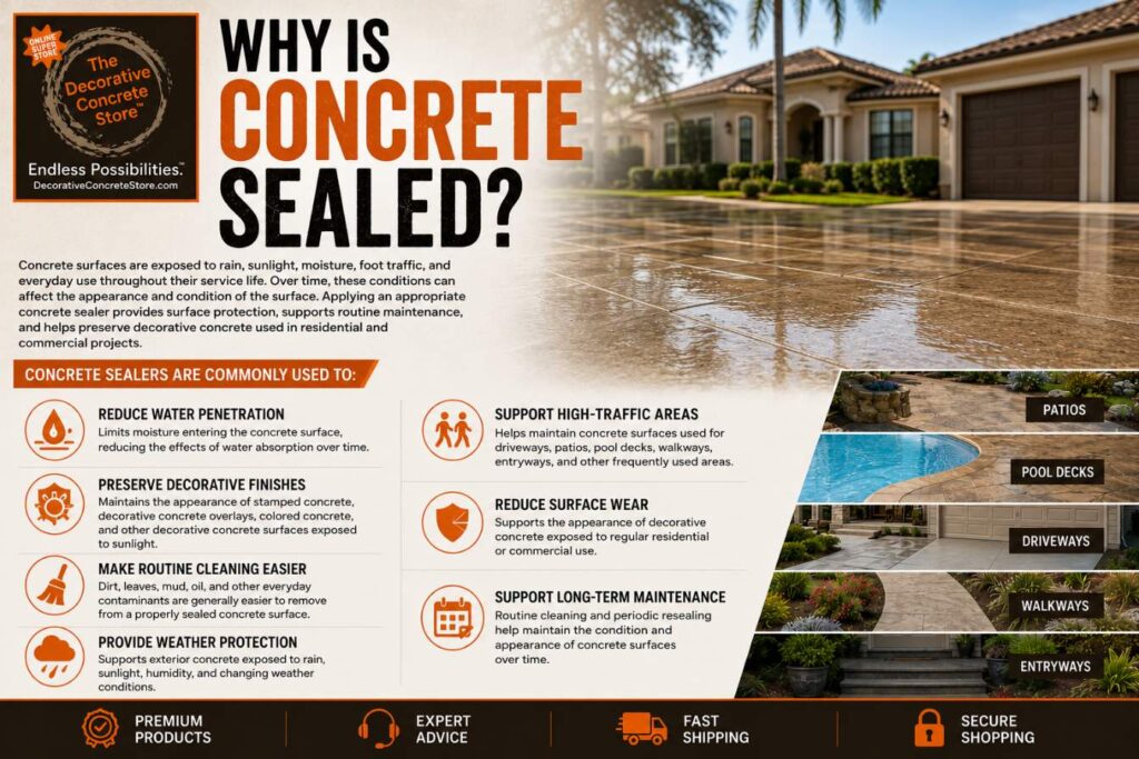 Why concrete is sealed infographic