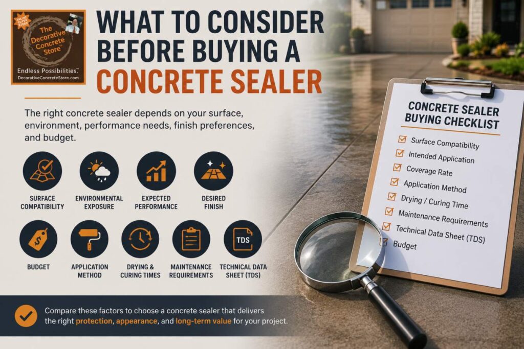 Buying a concrete sealer