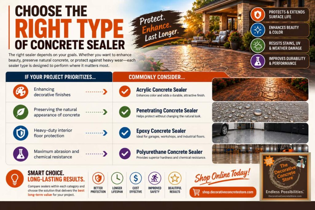 Choose the Right Type of Concrete Sealer