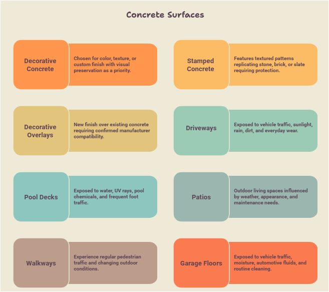Identify the Concrete Surface