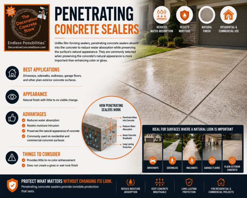 Penetrating Concrete Sealers