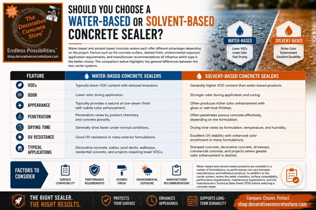 Water Based VS Solvent Based Concrete Sealer