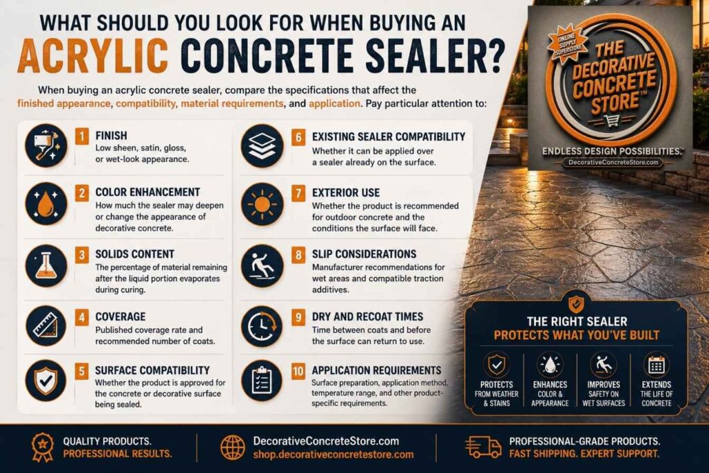 When Buying an Acrylic Concrete Sealer