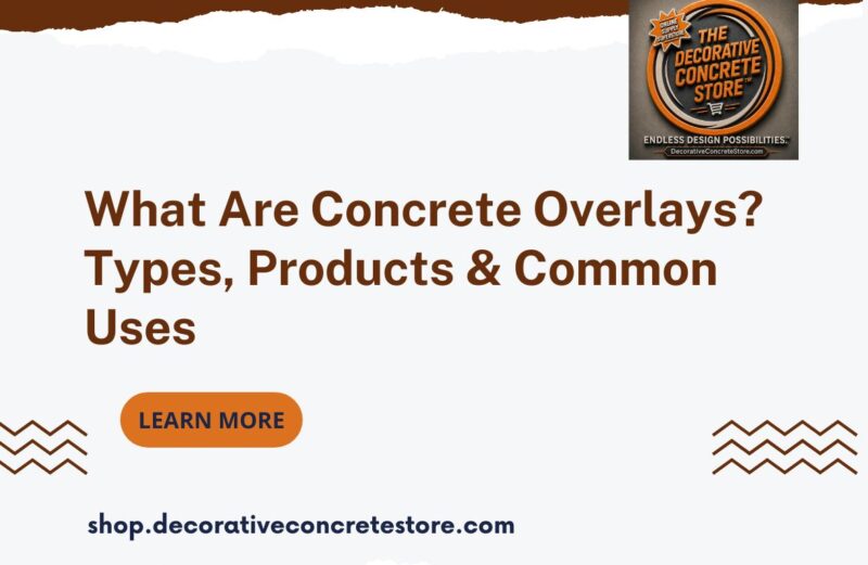 What Are Concrete Overlays Types, Products & Common Uses